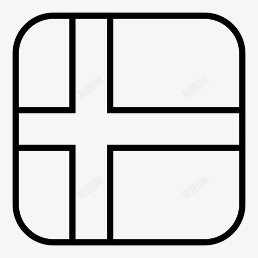 芬兰国旗国家世界图标svg_新图网 https://ixintu.com 世界 国家 国旗 圆形 方形 简化 芬兰