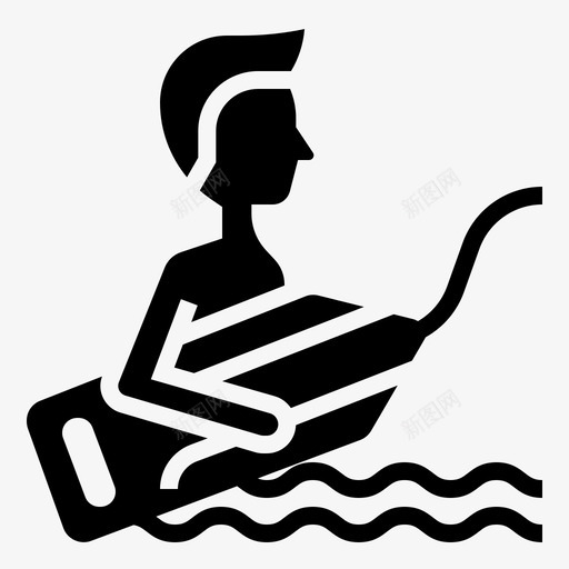 鱼雷浮标救助救生员图标svg_新图网 https://ixintu.com 救助 救援 救生员 救生员和应急服务 鱼雷浮标