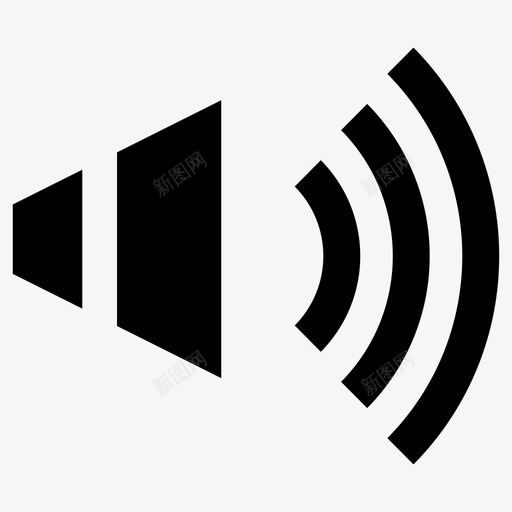 音量高音量低音量图标svg_新图网 https://ixintu.com 低音 声音 静音 音量 高音量