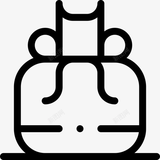 袋子中世纪37直纹图标svg_新图网 https://ixintu.com 中世纪 直纹 袋子
