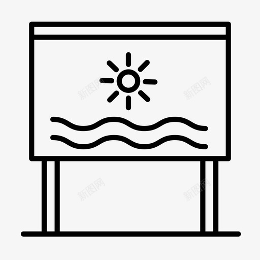 海滩码头海边图标svg_新图网 https://ixintu.com 偶像 海滩 海边 码头