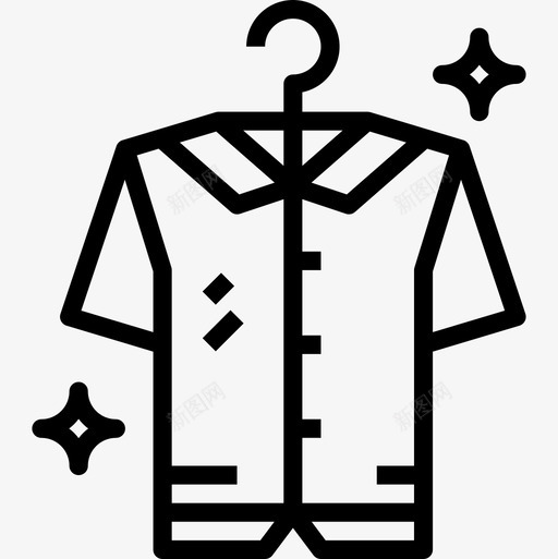 衬衫零售33直筒图标svg_新图网 https://ixintu.com 直筒 衬衫 零售