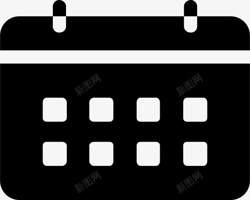 日历日期会议图标svg_新图网 https://ixintu.com 会议 日历 日期 日程表 月份