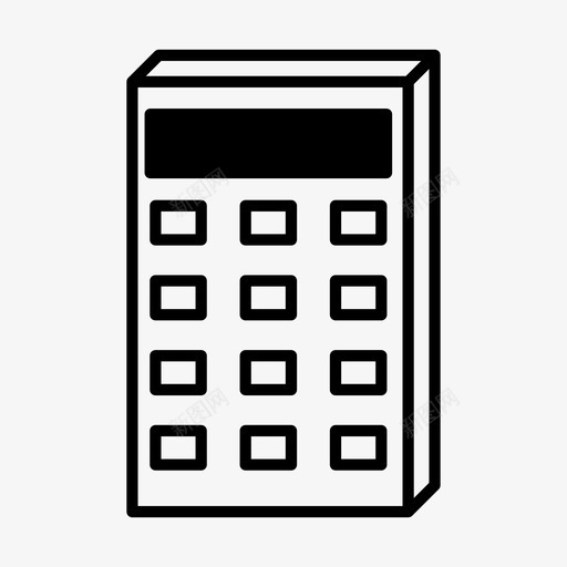 计算器会计商业图标svg_新图网 https://ixintu.com 会计 商业 学校 计算器 金融