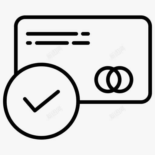 付款已批准帐单图标svg_新图网 https://ixintu.com 付款 卡 发票 已批准 帐单