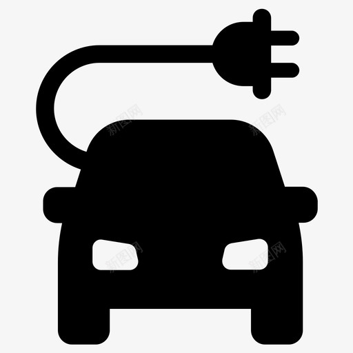 汽车环保电动图标svg_新图网 https://ixintu.com 动力 汽车 混合 环保 电动 电动汽车