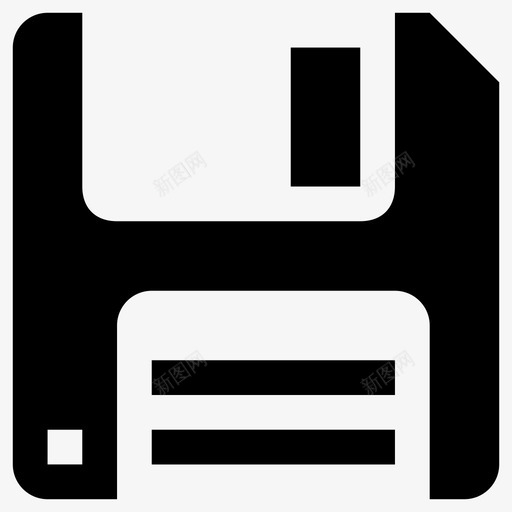 保存软盘另存为图标svg_新图网 https://ixintu.com 保存 另存 存为 文件 软盘