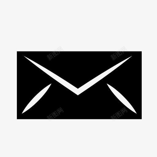 留言电子邮件信封图标svg_新图网 https://ixintu.com 信件 信封 电子邮件 留言
