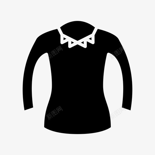 配饰服装连衣裙图标svg_新图网 https://ixintu.com 时尚 时尚字形 服装 款式 连衣裙 配饰