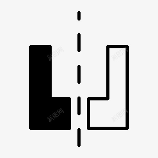 水平翻转编辑图标svg_新图网 https://ixintu.com 工具 水平翻转 编辑 设计 镜像