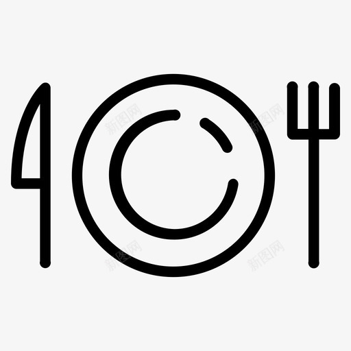 菜晚餐食物图标svg_新图网 https://ixintu.com 晚餐 牛排 盘子 菜 食物 餐厅