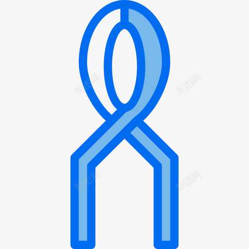 钳子工具41蓝色图标svg_新图网 https://ixintu.com 工具41 蓝色 钳子