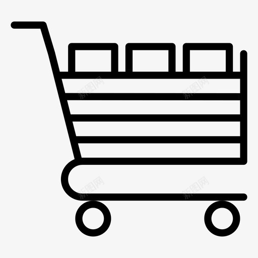 购物车产品购物篮购买图标svg_新图网 https://ixintu.com 产品 包装 技术 营销 购买 购物篮 购物车 销售