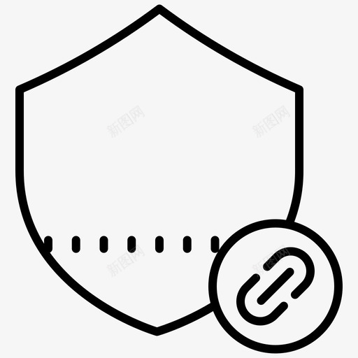 链接安全防护图标svg_新图网 https://ixintu.com 安全 链接 防护