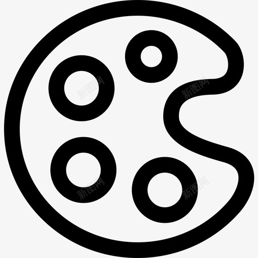 调色板教育226线性图标svg_新图网 https://ixintu.com 教育 线性 调色板