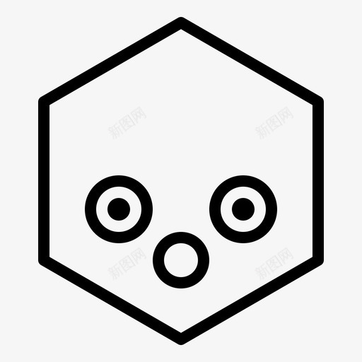 惊讶表情脸图标svg_新图网 https://ixintu.com 惊讶 表情 贴纸 轮廓