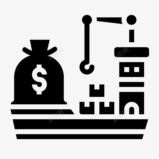 运输成本船交货图标svg_新图网 https://ixintu.com 交货 商业 成本 运输