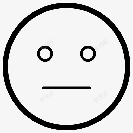 无表情表情表情标签表情符号图标svg_新图网 https://ixintu.com 向量 图标 无表情 标签 笑脸 符号 表情