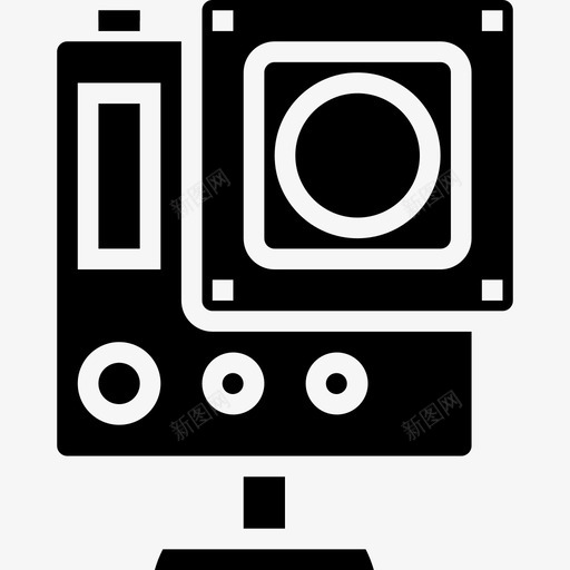 Gopro设备11实心图标svg_新图网 https://ixintu.com Gopro 实心 设备
