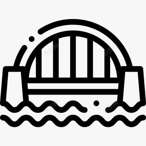 悉尼港大桥澳大利亚15号线形图标svg_新图网 https://ixintu.com 悉尼港大桥 澳大利亚15号 线形