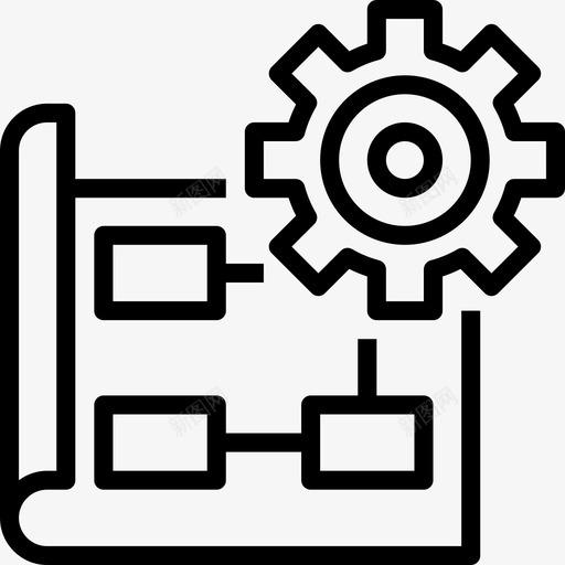 实施营销管理8直线图标svg_新图网 https://ixintu.com 实施 直线 营销管理