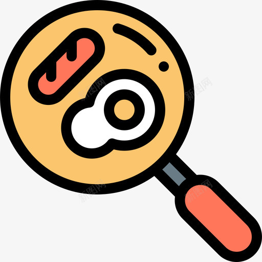 煎蛋自由时间29线形颜色图标svg_新图网 https://ixintu.com 煎蛋 线形颜色 自由时间29