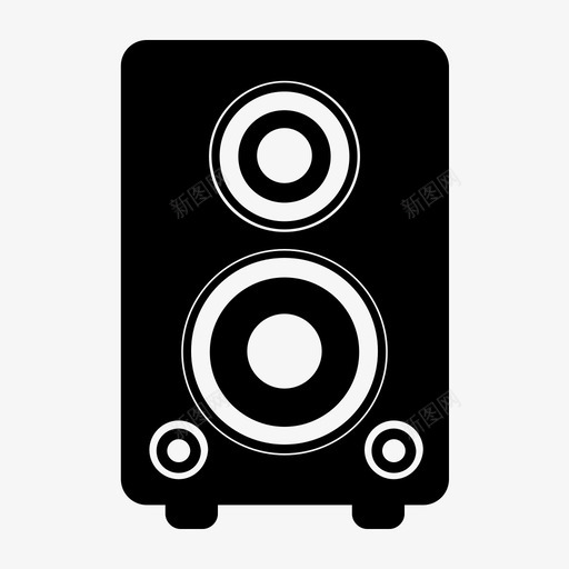 扬声器音乐外围设备图标svg_新图网 https://ixintu.com 低音炮 外围设备 扬声器 音乐