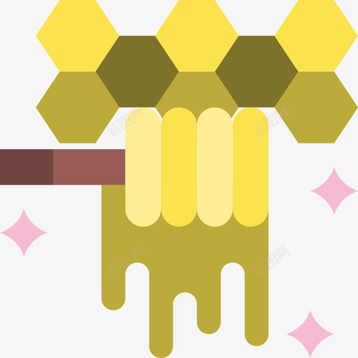 Beebakery99扁平图标svg_新图网 https://ixintu.com Bee bakery 扁平