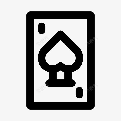 卡游戏扑克牌图标svg_新图网 https://ixintu.com v2 扑克牌 游戏 运动