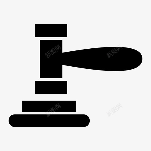 法律拍卖犯罪图标svg_新图网 https://ixintu.com 拍卖 木槌 正义 法律 犯罪 锤子