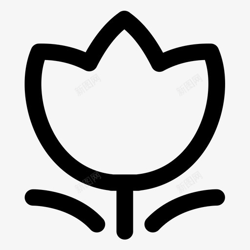 小红花线svg_新图网 https://ixintu.com 小红花线