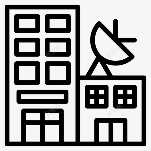 建筑城市天际线图标svg_新图网 https://ixintu.com 商业 城市 天际线 建筑