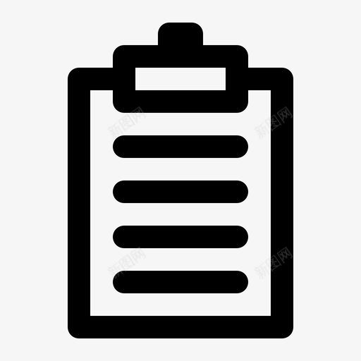 剪贴板文档文件图标svg_新图网 https://ixintu.com 列表 剪贴板 办公室大纲 文件 文档 纸张