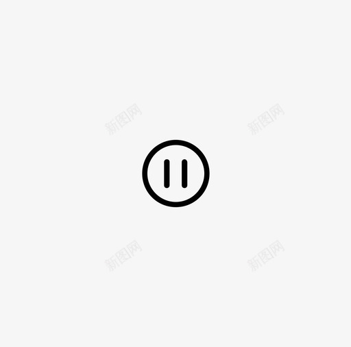 暂停界面音乐图标svg_新图网 https://ixintu.com 播放 暂停 用户界面 界面 要素 音乐