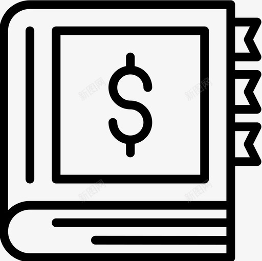 金融办公和商务12直线型图标svg_新图网 https://ixintu.com 办公 商务 直线 线型 金融