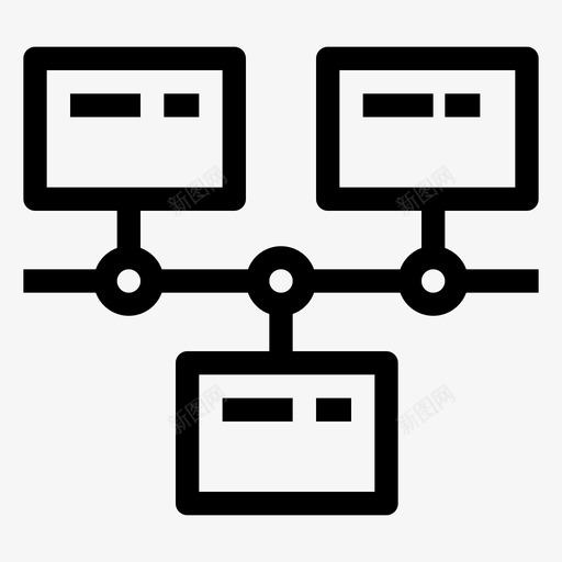 网络计算机互联网图标svg_新图网 https://ixintu.com 互联网 基本 大纲 工作站 本卷 网络 计算机