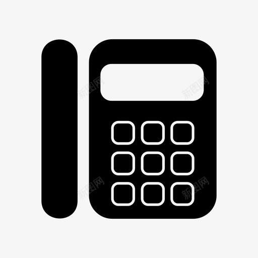 电话电子办公材料图标svg_新图网 https://ixintu.com 办公 材料 电子 电话