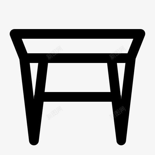 桌子咖啡馆家具图标svg_新图网 https://ixintu.com 咖啡馆 家具 房子 房间 桌子
