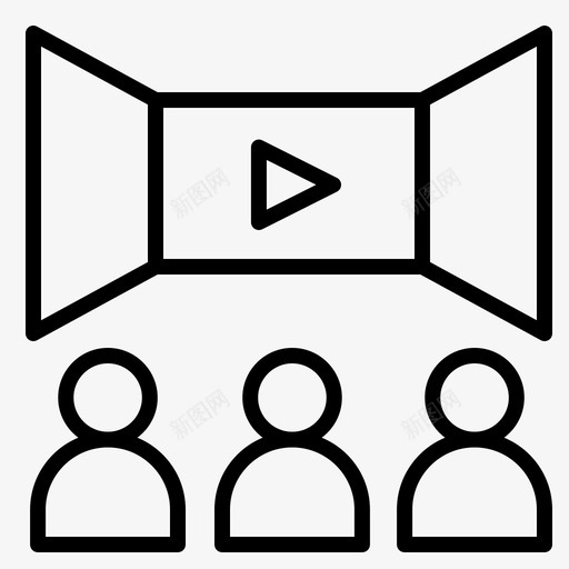 电影多媒体视频制作图标svg_新图网 https://ixintu.com 多媒体 电影 视频制作