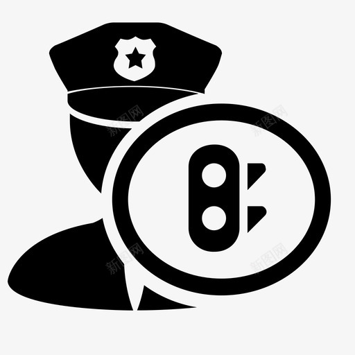交通警察svg_新图网 https://ixintu.com 交通警察