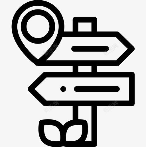方向旅行215直线图标svg_新图网 https://ixintu.com 方向 旅行215 直线