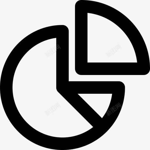 饼图剪切分析图形图标svg_新图网 https://ixintu.com 分析 分析图标 图形 报表 统计 饼图 饼图剪切