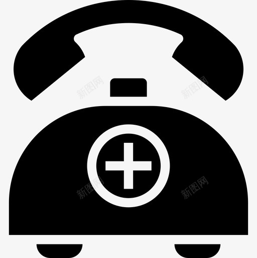 电话医疗保健25填充图标svg_新图网 https://ixintu.com 医疗保健25 填充 电话