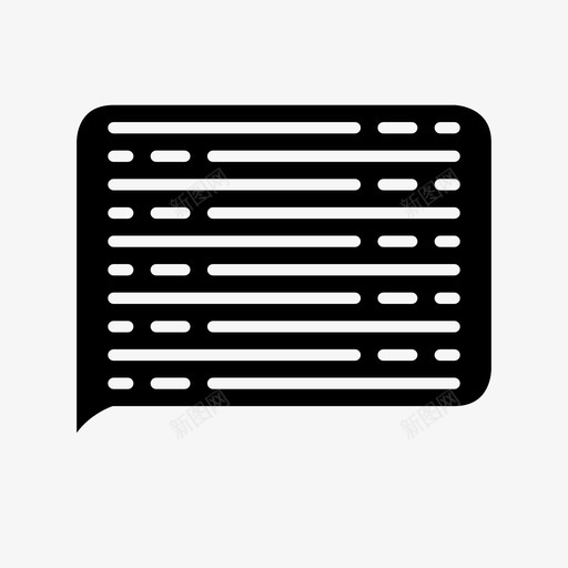 泡泡聊天评论图标svg_新图网 https://ixintu.com 字形 教育 气泡 泡泡 演讲 留言 聊天 论坛 评论