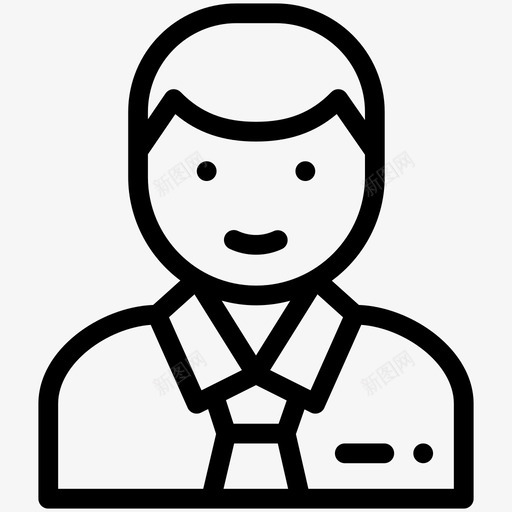 经理客户业务图标svg_新图网 https://ixintu.com 业务 个人资料 客户 用户 经理