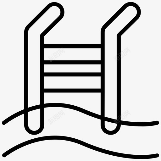 游泳池酒店图标svg_新图网 https://ixintu.com 游泳池 酒店
