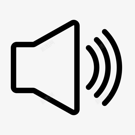 音量音频音乐图标svg_新图网 https://ixintu.com 声音 扬声器 音乐 音量 音频