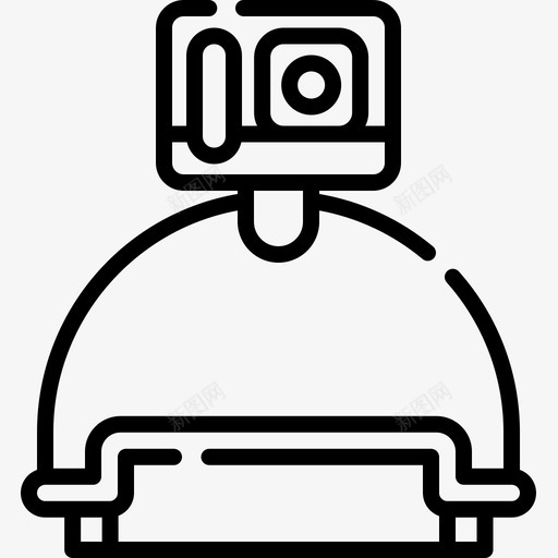 动作摄像机冬季运动17线性图标svg_新图网 https://ixintu.com 冬季运动17 动作摄像机 线性