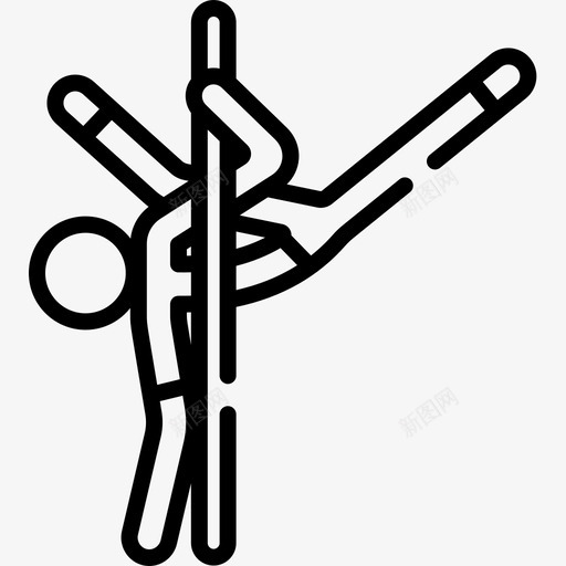 钢管舞舞蹈风格4直线舞图标svg_新图网 https://ixintu.com 直线舞 舞蹈风格4 钢管舞