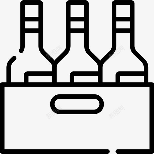 酒精食物输送43线性图标svg_新图网 https://ixintu.com 线性 酒精 食物输送43